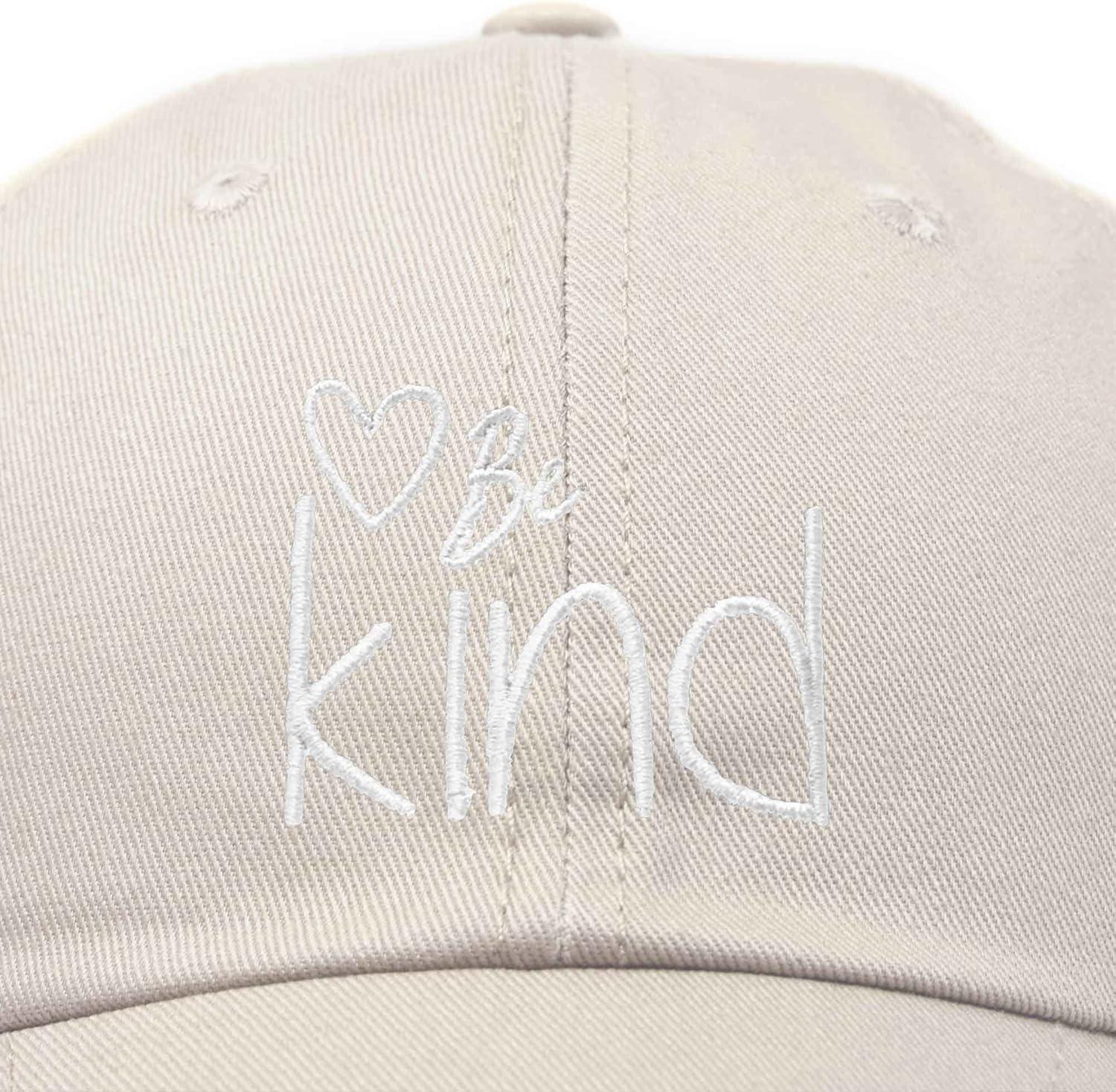 imageDALIX Be Kind Womens Baseball Cap Soft Cotton Dad HatBeige