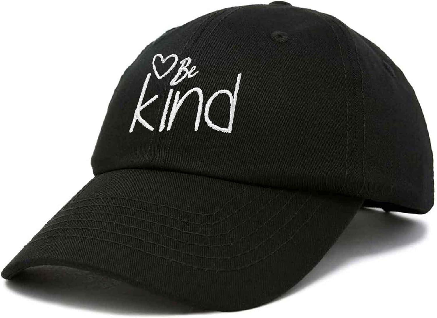 imageDALIX Be Kind Womens Baseball Cap Soft Cotton Dad HatBlack