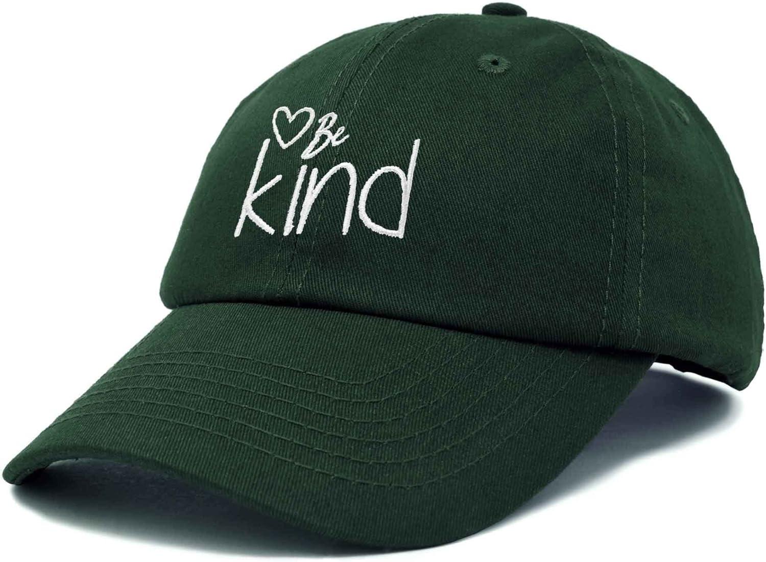 imageDALIX Be Kind Womens Baseball Cap Soft Cotton Dad HatDark Green