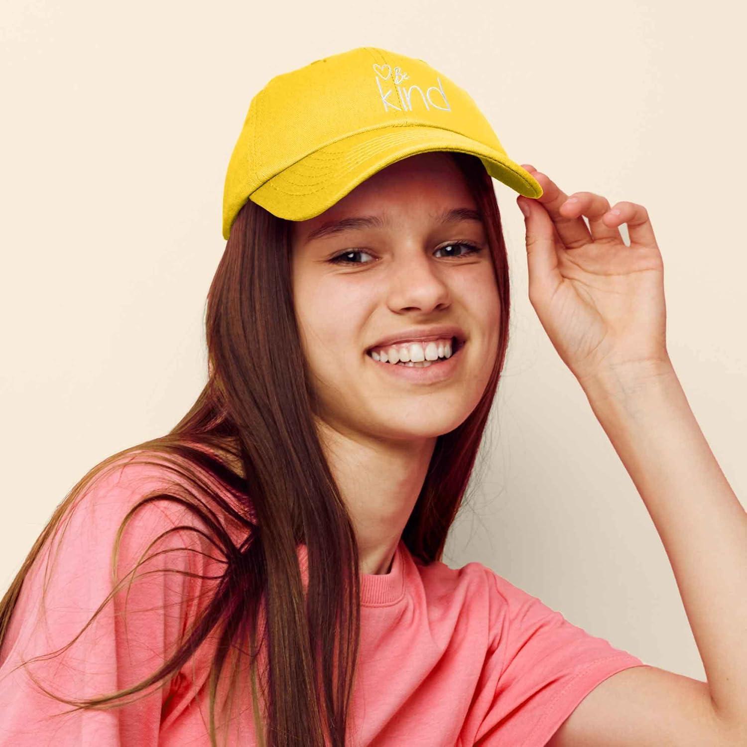 imageDALIX Be Kind Womens Baseball Cap Soft Cotton Dad HatGold