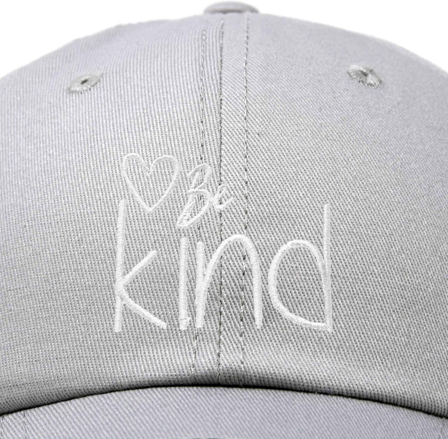 imageDALIX Be Kind Womens Baseball Cap Soft Cotton Dad HatGray