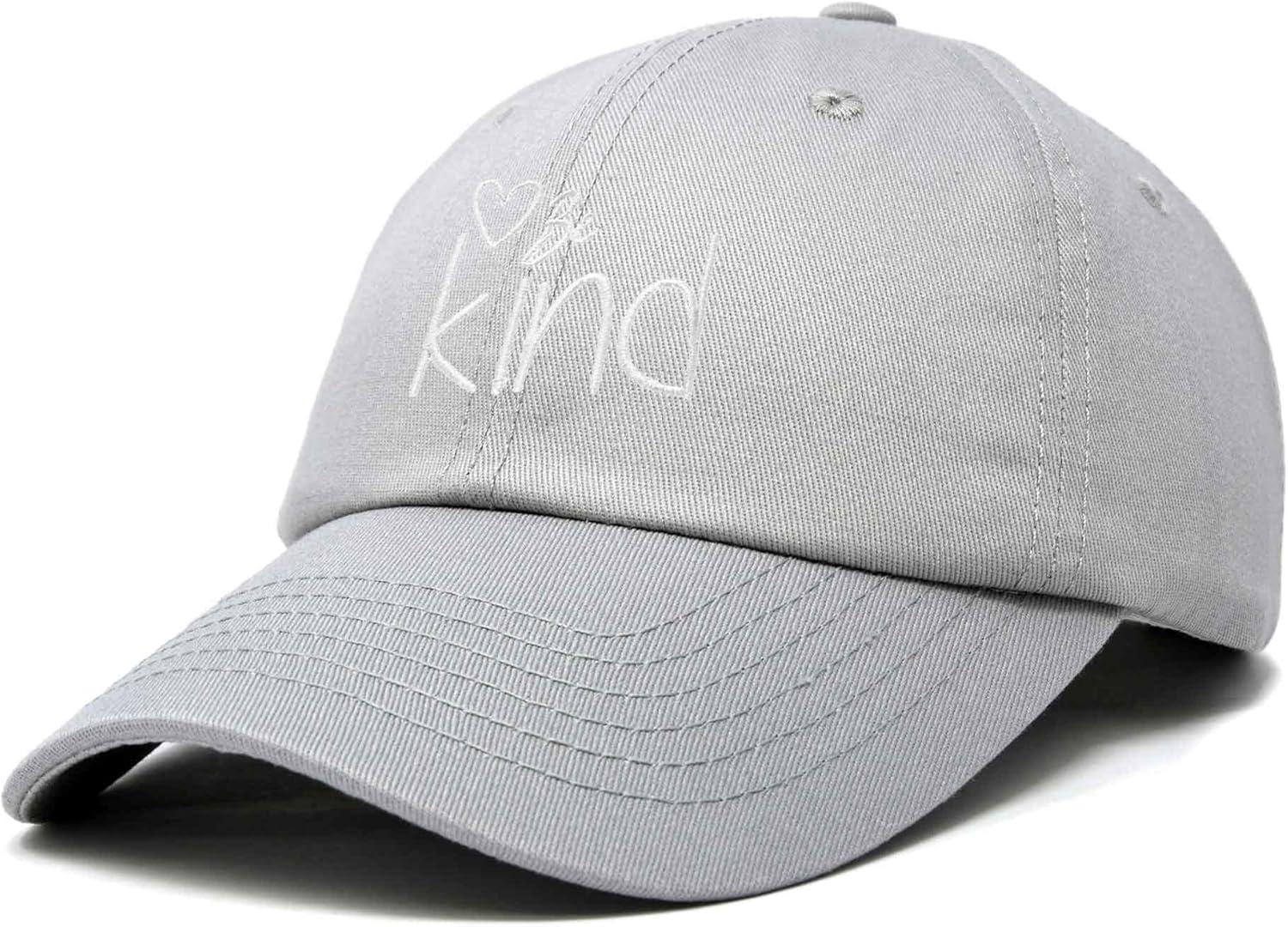 imageDALIX Be Kind Womens Baseball Cap Soft Cotton Dad HatGray