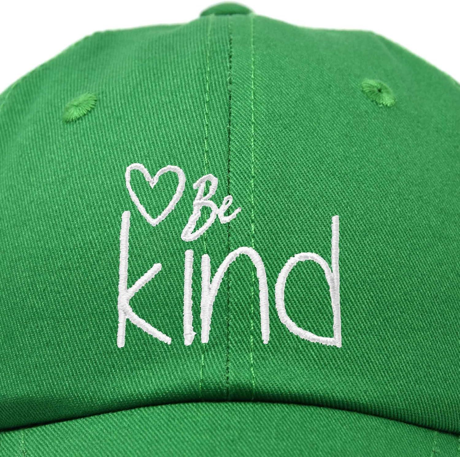 imageDALIX Be Kind Womens Baseball Cap Soft Cotton Dad HatKelly Green