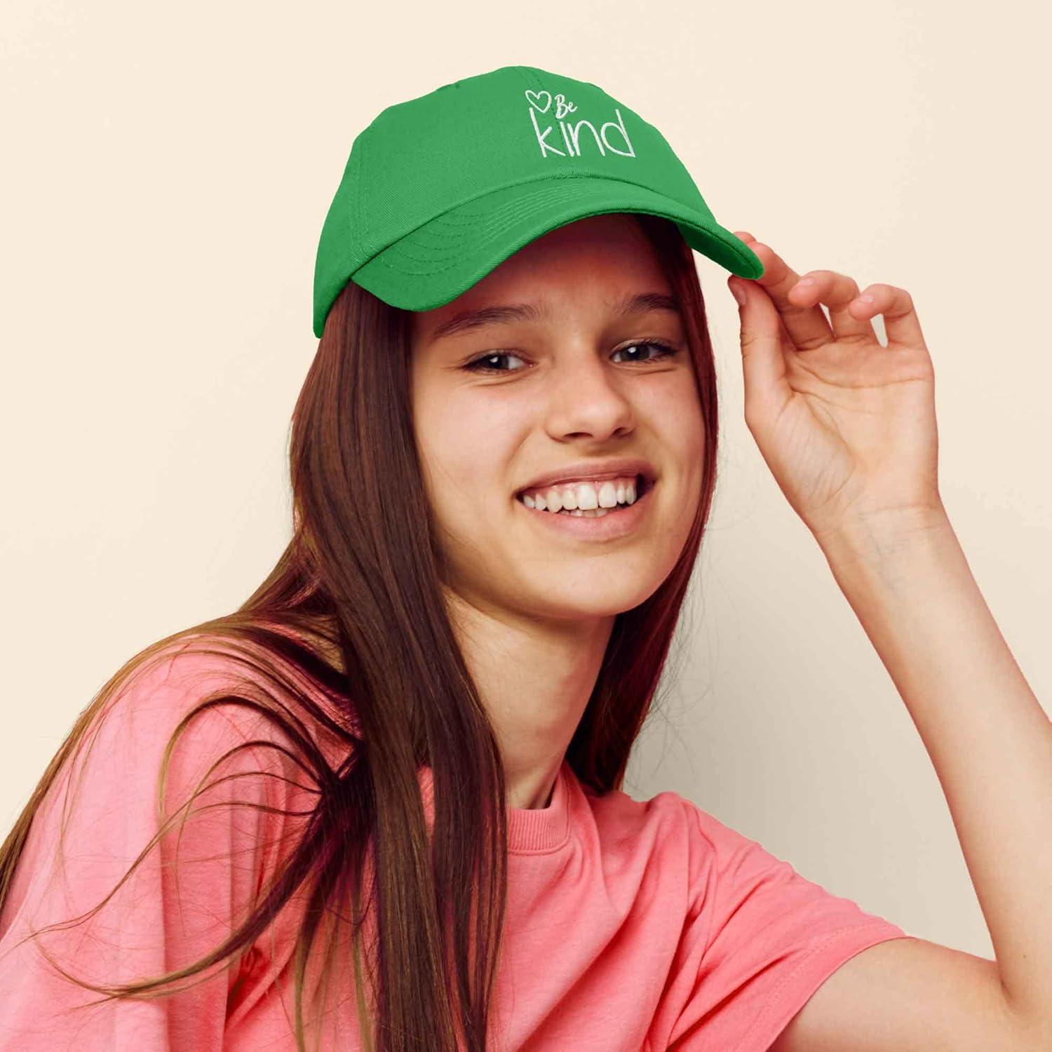 imageDALIX Be Kind Womens Baseball Cap Soft Cotton Dad HatKelly Green
