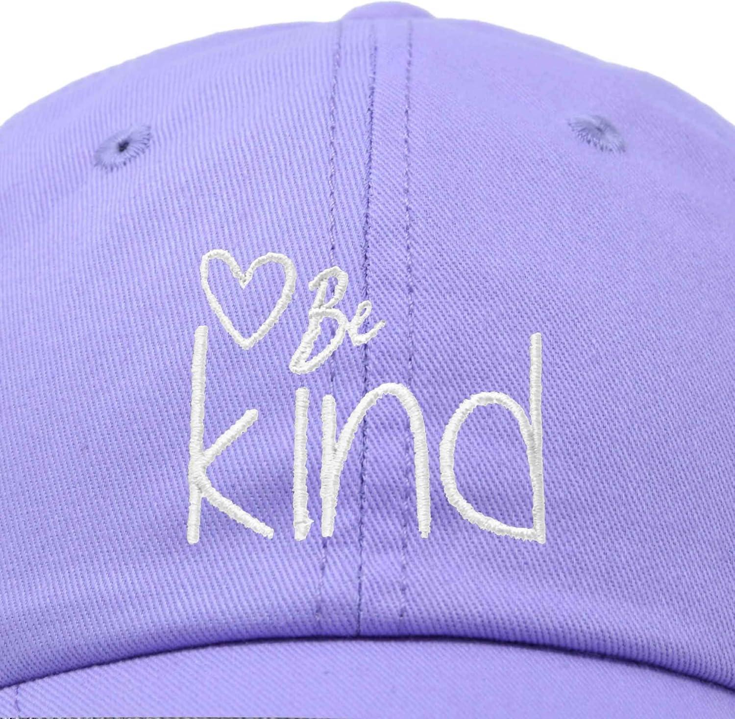 imageDALIX Be Kind Womens Baseball Cap Soft Cotton Dad HatLavender