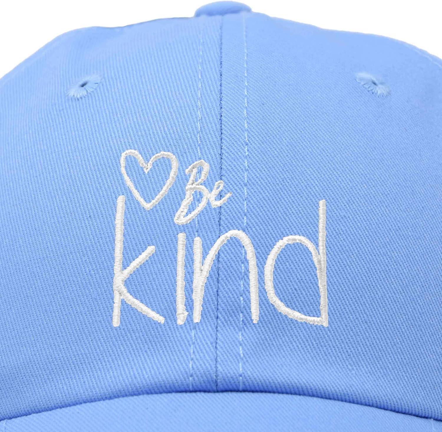 imageDALIX Be Kind Womens Baseball Cap Soft Cotton Dad HatLight Blue