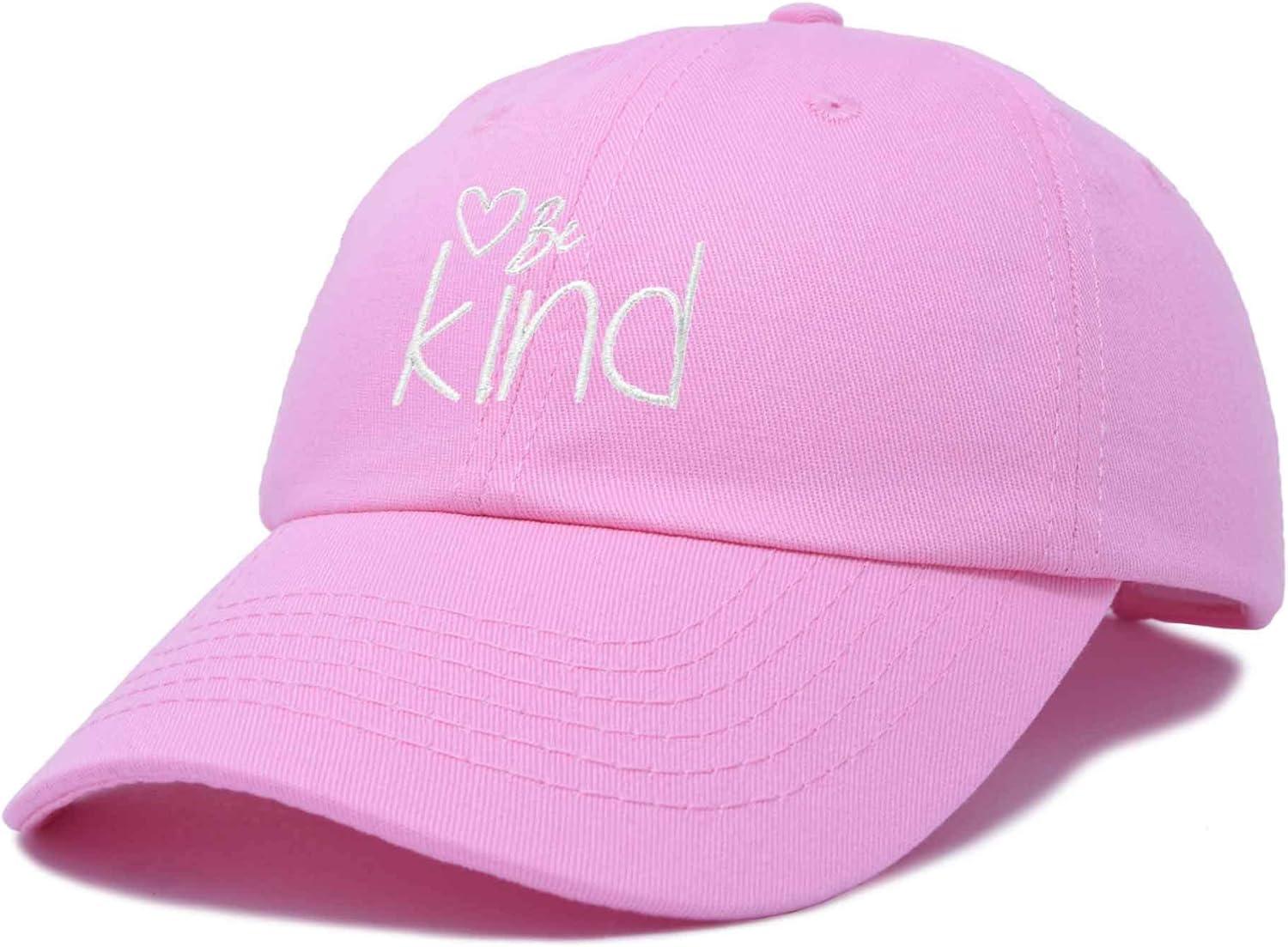 imageDALIX Be Kind Womens Baseball Cap Soft Cotton Dad HatLight Pink