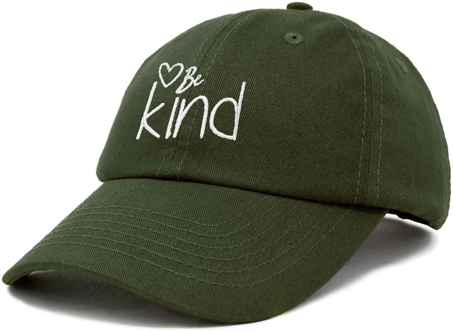 imageDALIX Be Kind Womens Baseball Cap Soft Cotton Dad HatOlive