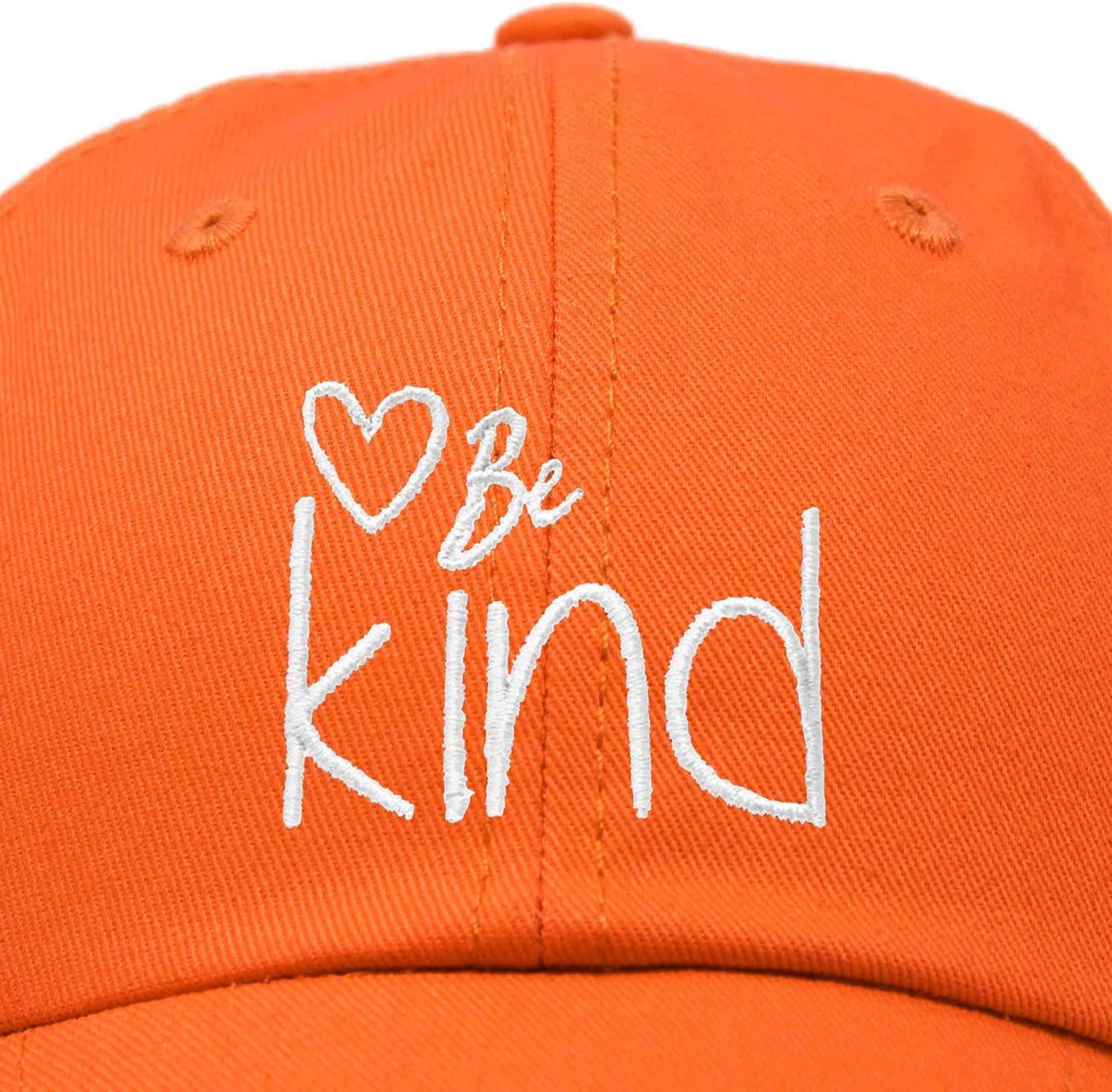 imageDALIX Be Kind Womens Baseball Cap Soft Cotton Dad HatOrange