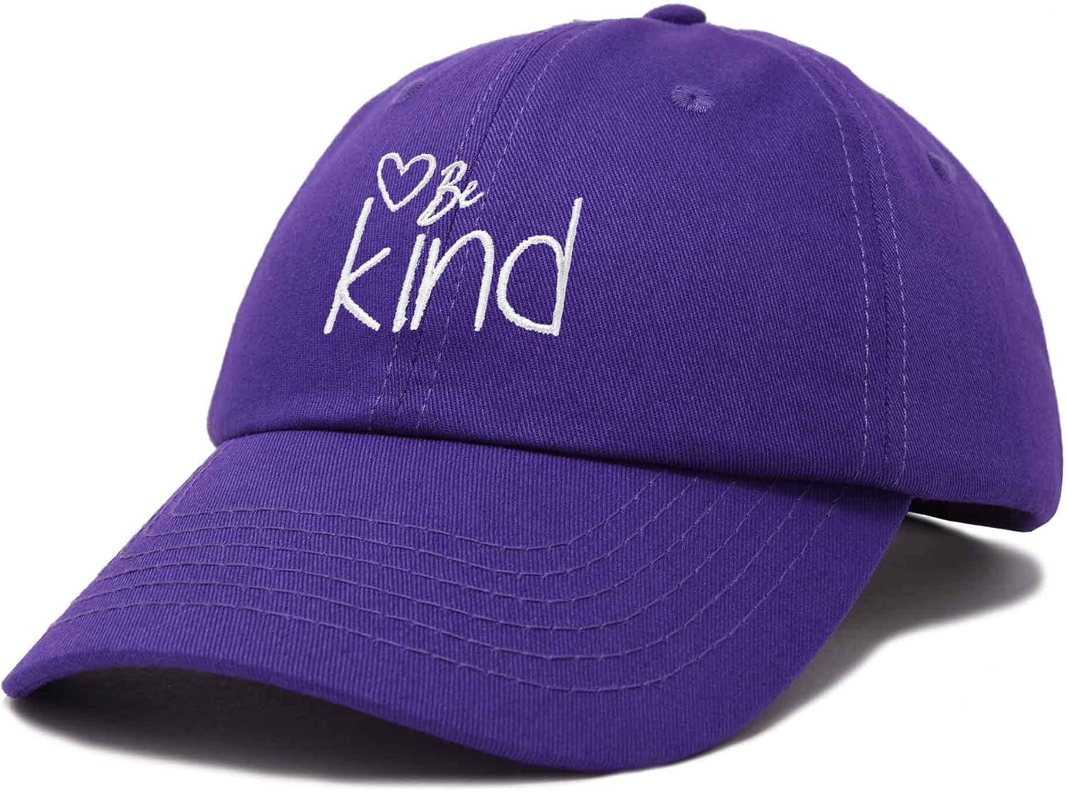 imageDALIX Be Kind Womens Baseball Cap Soft Cotton Dad HatPurple