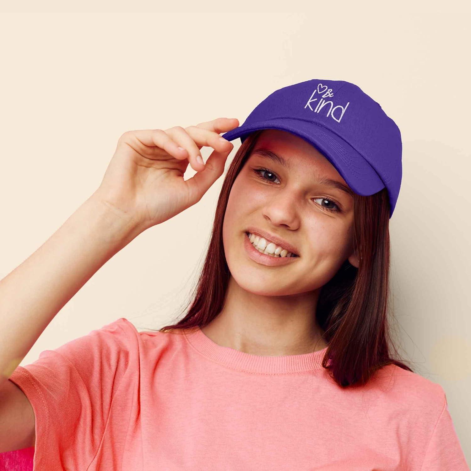 imageDALIX Be Kind Womens Baseball Cap Soft Cotton Dad HatPurple