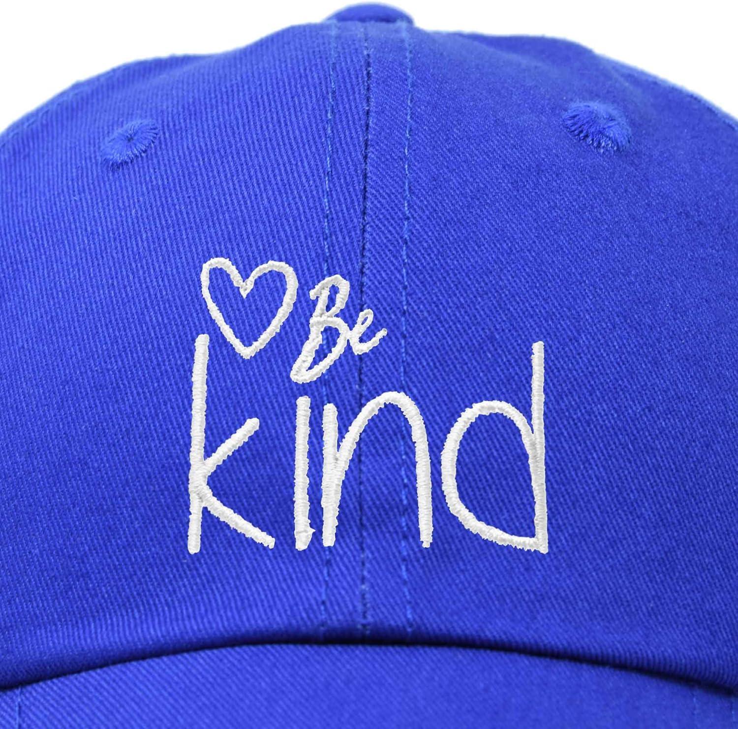 imageDALIX Be Kind Womens Baseball Cap Soft Cotton Dad HatRoyal Blue