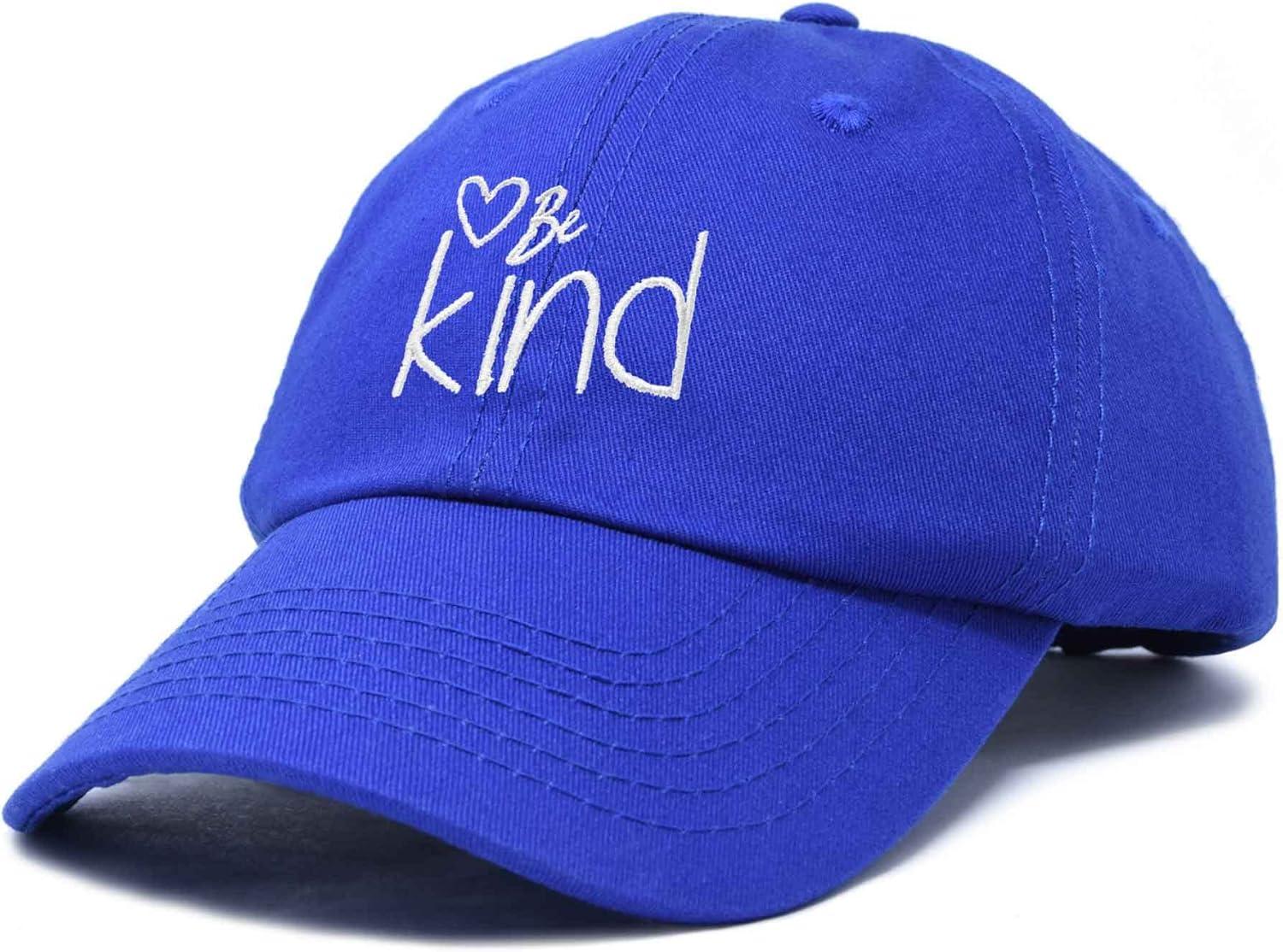 imageDALIX Be Kind Womens Baseball Cap Soft Cotton Dad HatRoyal Blue