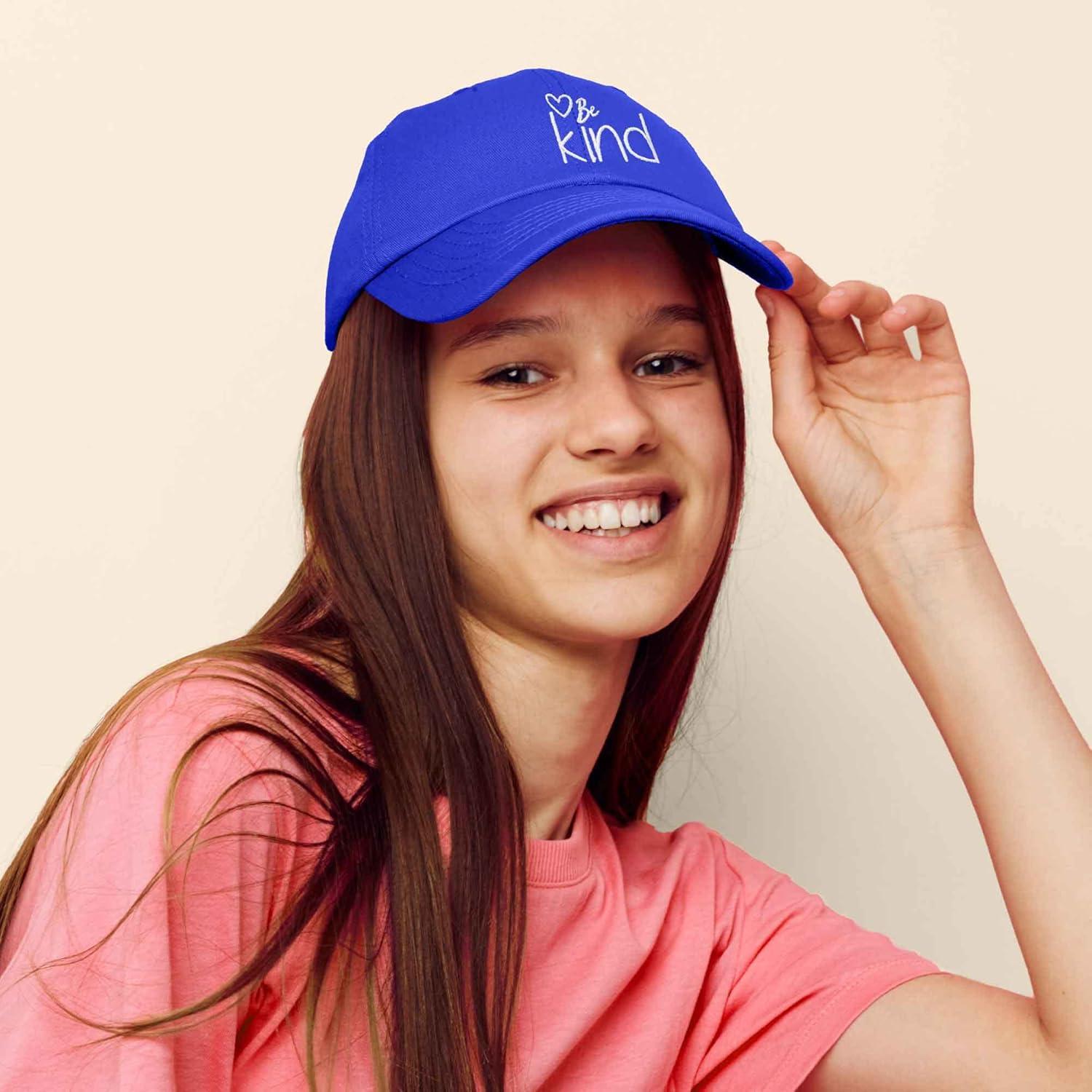 imageDALIX Be Kind Womens Baseball Cap Soft Cotton Dad HatRoyal Blue