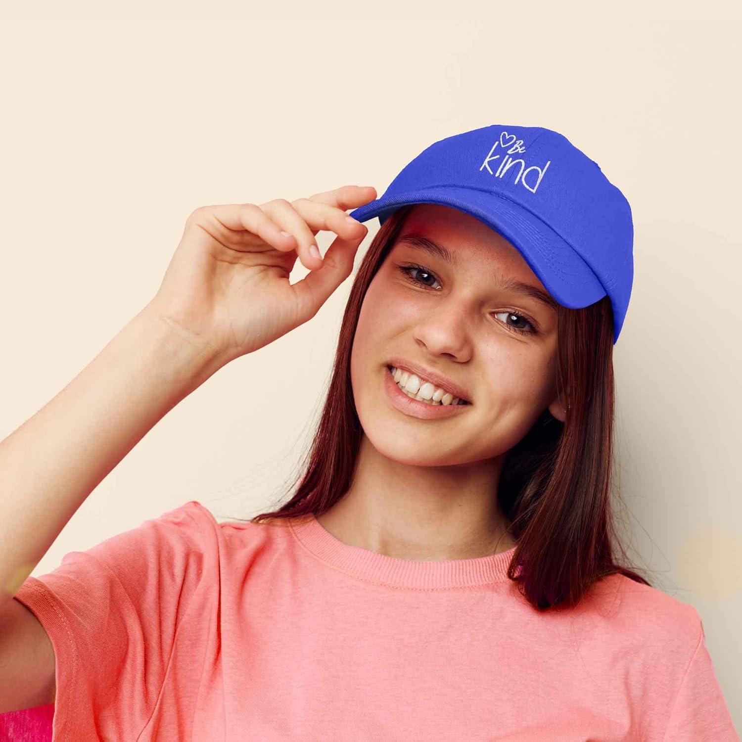 imageDALIX Be Kind Womens Baseball Cap Soft Cotton Dad HatRoyal Blue