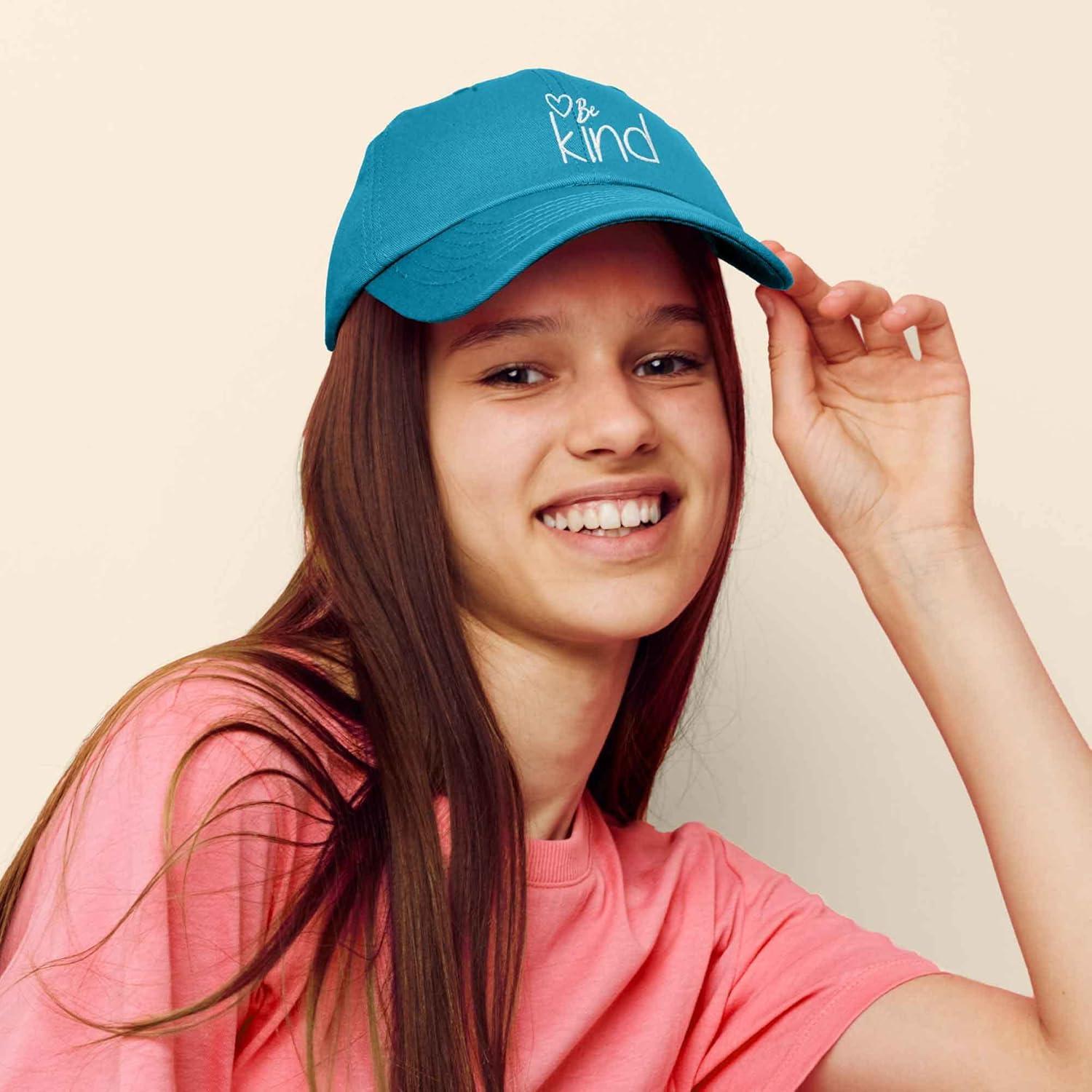 imageDALIX Be Kind Womens Baseball Cap Soft Cotton Dad HatTeal
