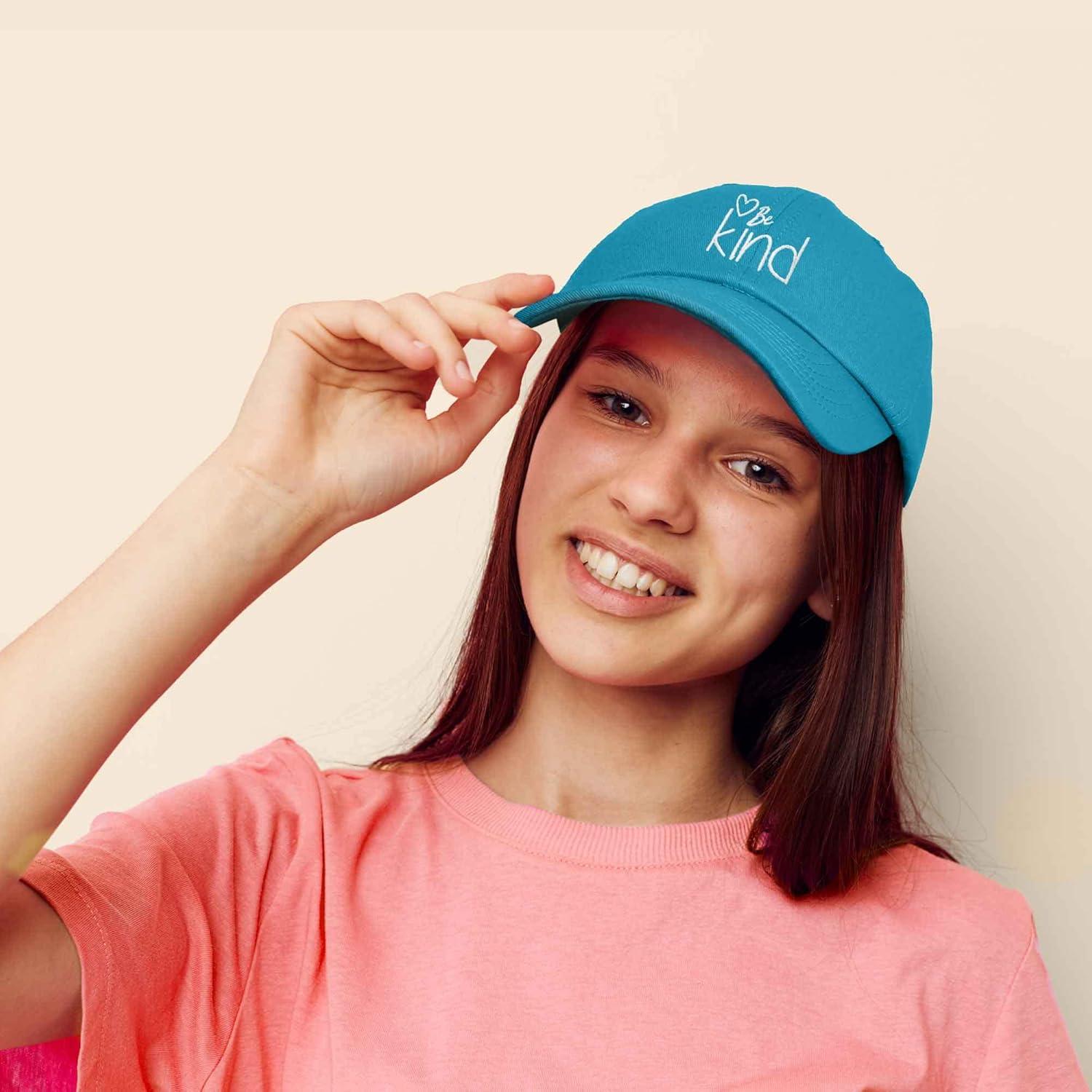 imageDALIX Be Kind Womens Baseball Cap Soft Cotton Dad HatTeal