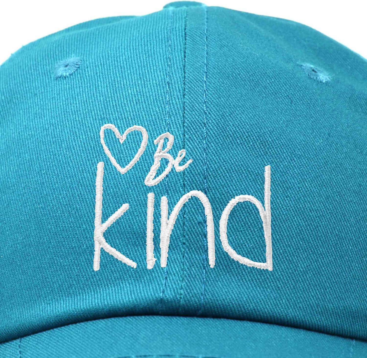 imageDALIX Be Kind Womens Baseball Cap Soft Cotton Dad HatTeal