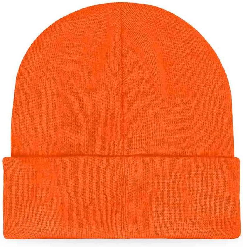 imageDALIX Heart of Bones Embroidered Beanie Hat Knit Cap Cold Weather WomensNeon Orange