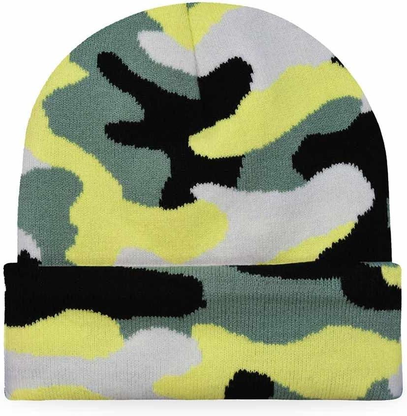 imageDALIX Hot Dog Embroidered Beanie Hat Cotton Cute Winter Fall Cap WomensForest Camo