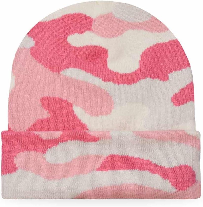 imageDALIX Hot Dog Embroidered Beanie Hat Cotton Cute Winter Fall Cap WomensPink Camo