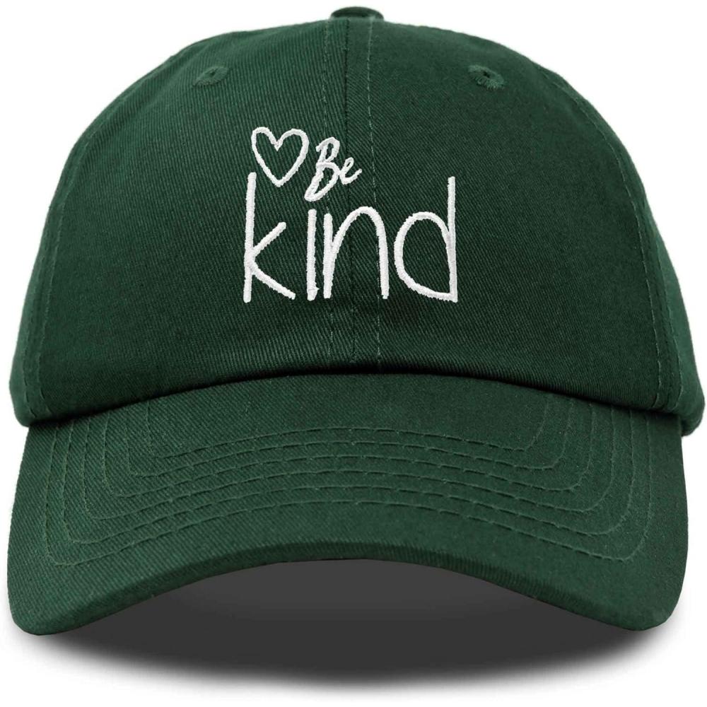 imageDALIX Be Kind Womens Baseball Cap Soft Cotton Dad HatDark Green