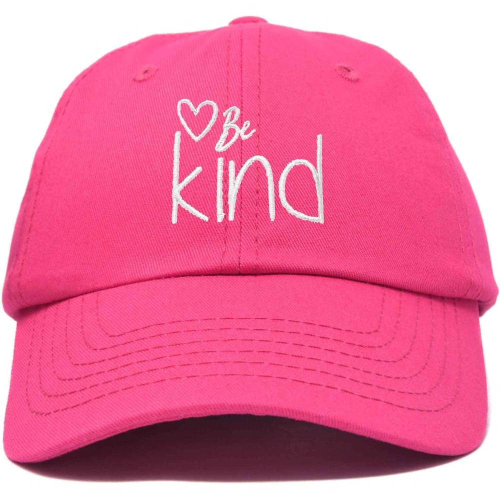 imageDALIX Be Kind Womens Baseball Cap Soft Cotton Dad HatHot Pink