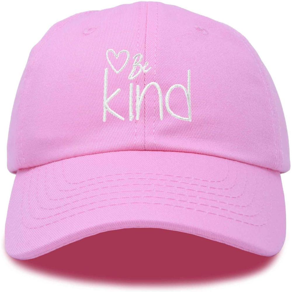 imageDALIX Be Kind Womens Baseball Cap Soft Cotton Dad HatLight Pink