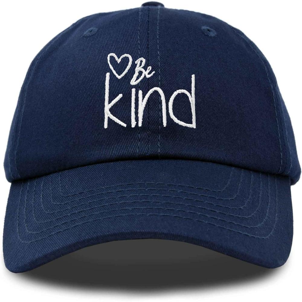 imageDALIX Be Kind Womens Baseball Cap Soft Cotton Dad HatNavy Blue