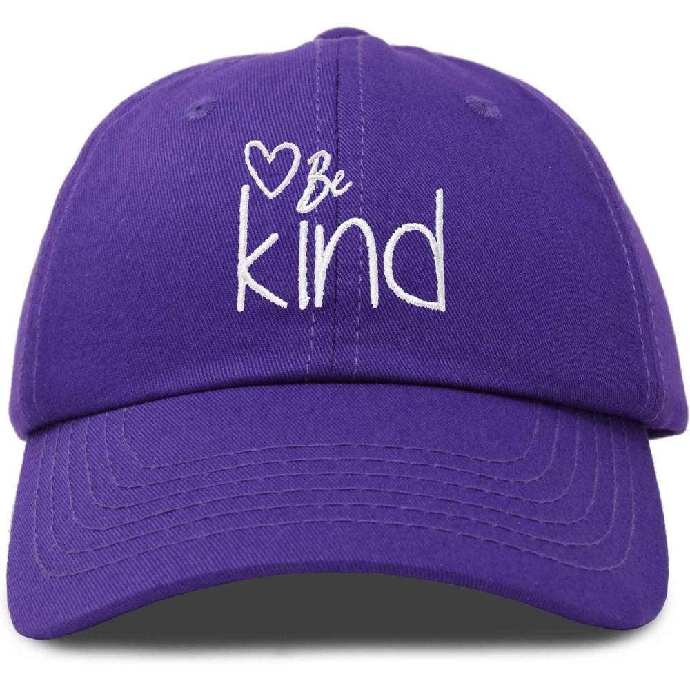 imageDALIX Be Kind Womens Baseball Cap Soft Cotton Dad HatPurple
