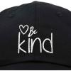 imageDALIX Be Kind Womens Baseball Cap Soft Cotton Dad HatBlack