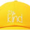 imageDALIX Be Kind Womens Baseball Cap Soft Cotton Dad HatGold