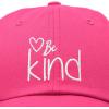 imageDALIX Be Kind Womens Baseball Cap Soft Cotton Dad HatHot Pink