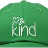 imageDALIX Be Kind Womens Baseball Cap Soft Cotton Dad HatKelly Green