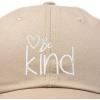 imageDALIX Be Kind Womens Baseball Cap Soft Cotton Dad HatKhaki