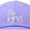 imageDALIX Be Kind Womens Baseball Cap Soft Cotton Dad HatLavender