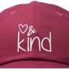 imageDALIX Be Kind Womens Baseball Cap Soft Cotton Dad HatMaroon