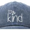 imageDALIX Be Kind Womens Baseball Cap Soft Cotton Dad HatWashed Navy Blue