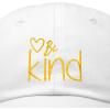 imageDALIX Be Kind Womens Baseball Cap Soft Cotton Dad HatWhite