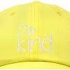 imageDALIX Be Kind Womens Baseball Cap Soft Cotton Dad HatYellow
