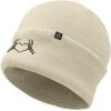 imageDALIX Heart of Bones Embroidered Beanie Hat Knit Cap Cold Weather WomensBeige