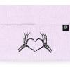 imageDALIX Heart of Bones Embroidered Beanie Hat Knit Cap Cold Weather WomensLavender