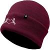 imageDALIX Heart of Bones Embroidered Beanie Hat Knit Cap Cold Weather WomensMaroon