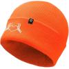 imageDALIX Heart of Bones Embroidered Beanie Hat Knit Cap Cold Weather WomensNeon Orange