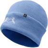 imageDALIX Heart of Bones Embroidered Beanie Hat Knit Cap Cold Weather WomensPeriwinkle