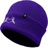 imageDALIX Heart of Bones Embroidered Beanie Hat Knit Cap Cold Weather WomensPurple
