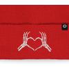 imageDALIX Heart of Bones Embroidered Beanie Hat Knit Cap Cold Weather WomensRed