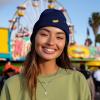 imageDALIX Hot Dog Embroidered Beanie Hat Cotton Cute Winter Fall Cap WomensNavy Blue