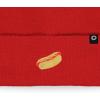 imageDALIX Hot Dog Embroidered Beanie Hat Cotton Cute Winter Fall Cap WomensRed