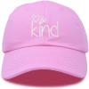 imageDALIX Be Kind Womens Baseball Cap Soft Cotton Dad HatLight Pink